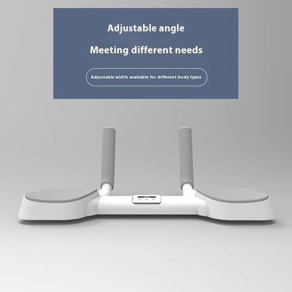 White household flat support trainer with alloy aluminium tube and ABS construction for home fitness exercises