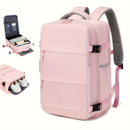 Large multifunctional men's luggage backpack in nylon with 20-35L capacity for travel