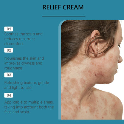 100g skin care cream tub with mint leaf, mugwort root and Sophora flavescens root for daily gentle moisturising