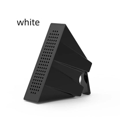 Compact phone amplifier stand in various colors for iPhones and Android devices