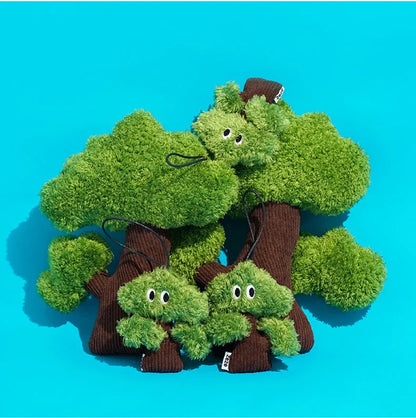 Pine tree cat mint toy bag pendant with grinding surface for biting
