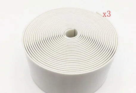 PVC wall corner protection tape roll showing 3.8cm width and porcelain white colour