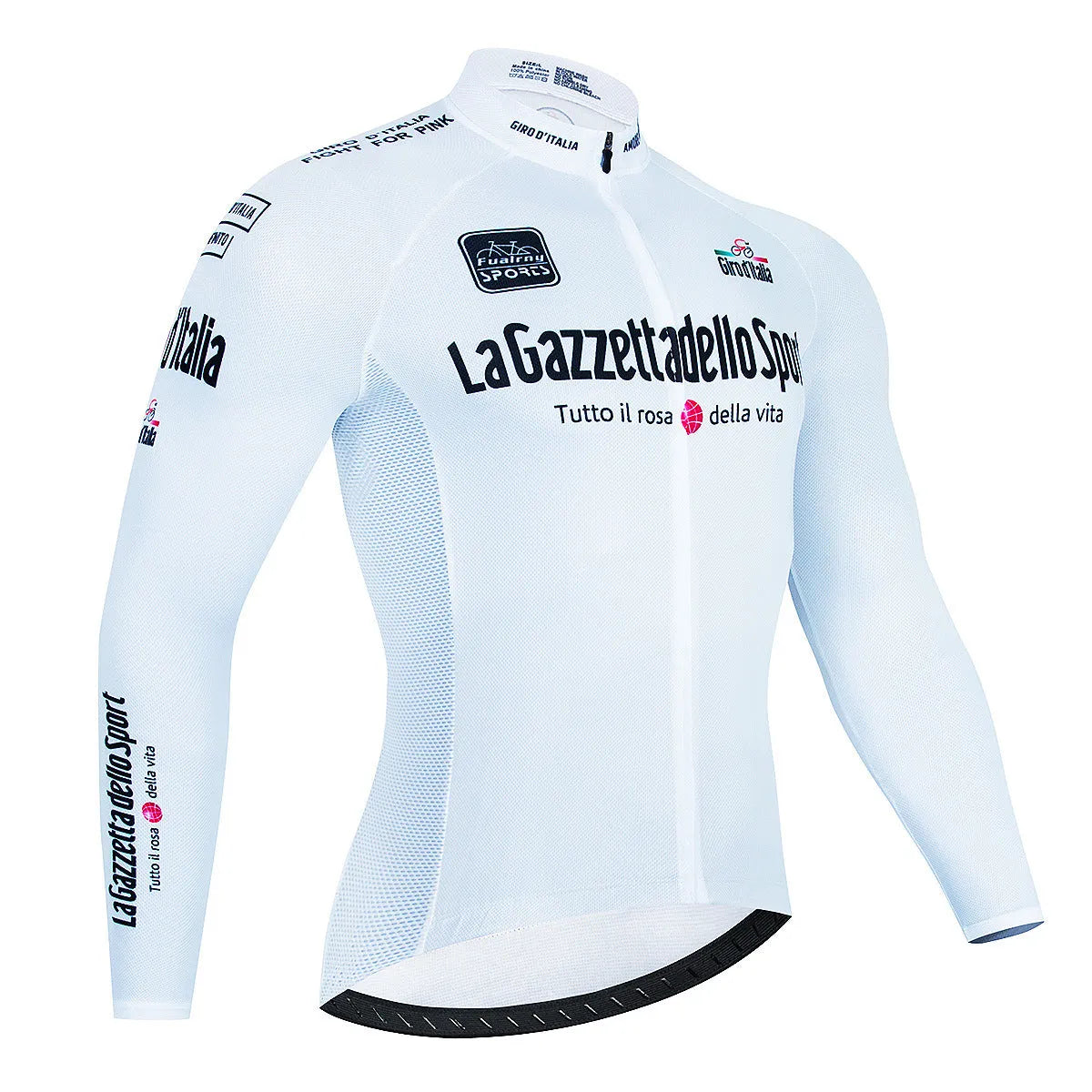 Men's long sleeve mountain bike cycling jersey in patterned colour with breathable fabric