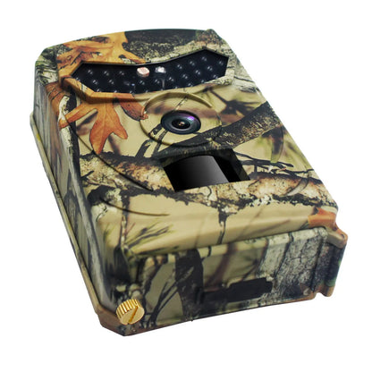 Yellow brown 16MP hunting game camera with infrared night vision and outdoor waterproof rating