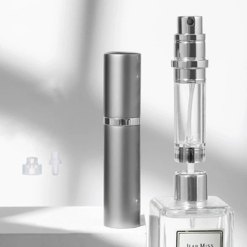 Compact perfume vaporizer in various colours with leak-proof design