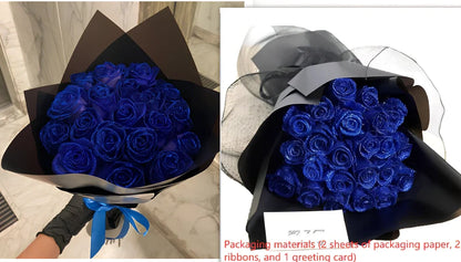 Personalised Valentine's Day preserved bridal bouquet with manual processing in multiple colour options