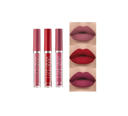 HANDAIYAN matte non-stick cup liquid lipstick tube in 2.5ml size, shown in one of 12 available colour styles.