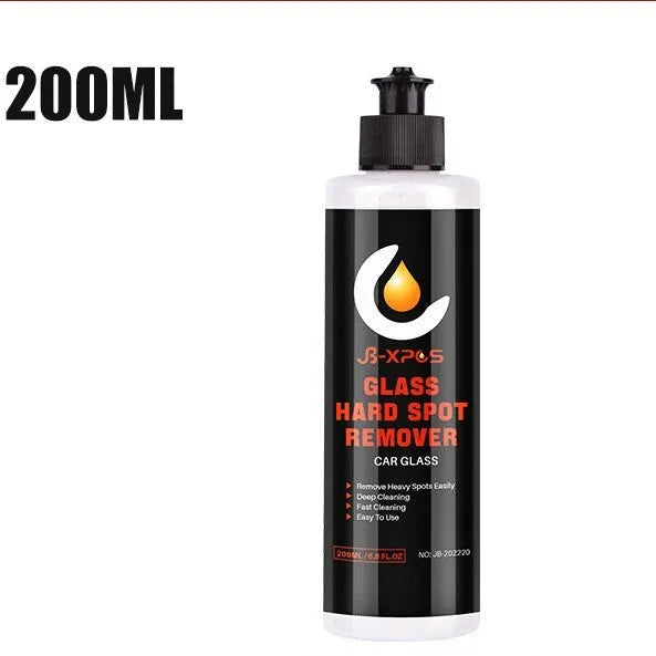 Tube of glass oil film remover cleaning cream paste for car and window decontamination
