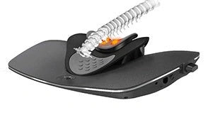 Adjustable Air Soft Brace Neck and Waist Massager in black