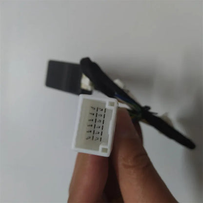 Black Toyota tyre pressure monitoring display module with power cord for no-broken-wire installation