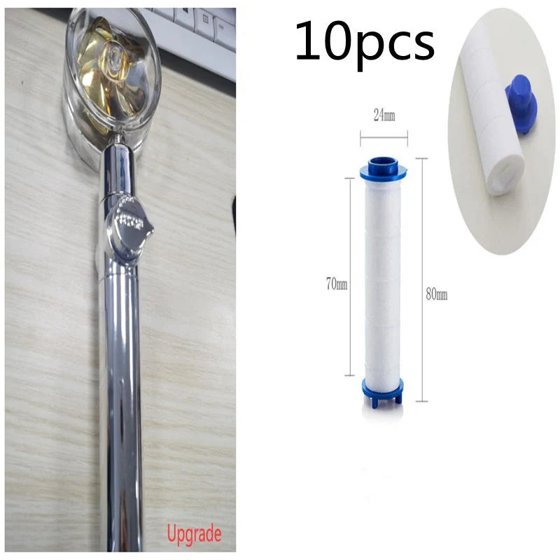 Turbo Propeller Shower Head with 360° fan extension and holder for a luxurious shower experience