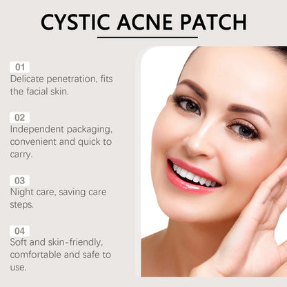 Pack of 9 microneedle acne patches with tea tree oil and Centella asiatica ingredients