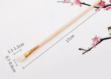 Wool brush painting pen with soft head for watercolour and oil painting with ceramic tracing