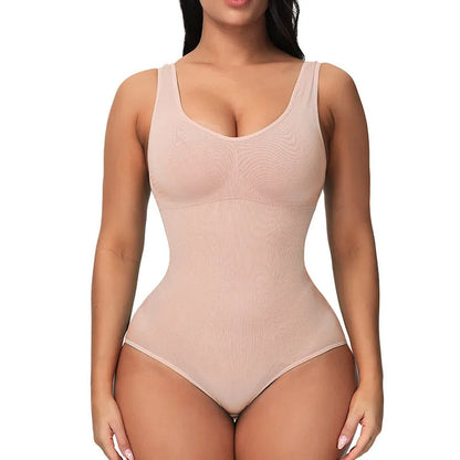 Seamless nylon bodysuit for waist support and body sculpting in multiple colours
