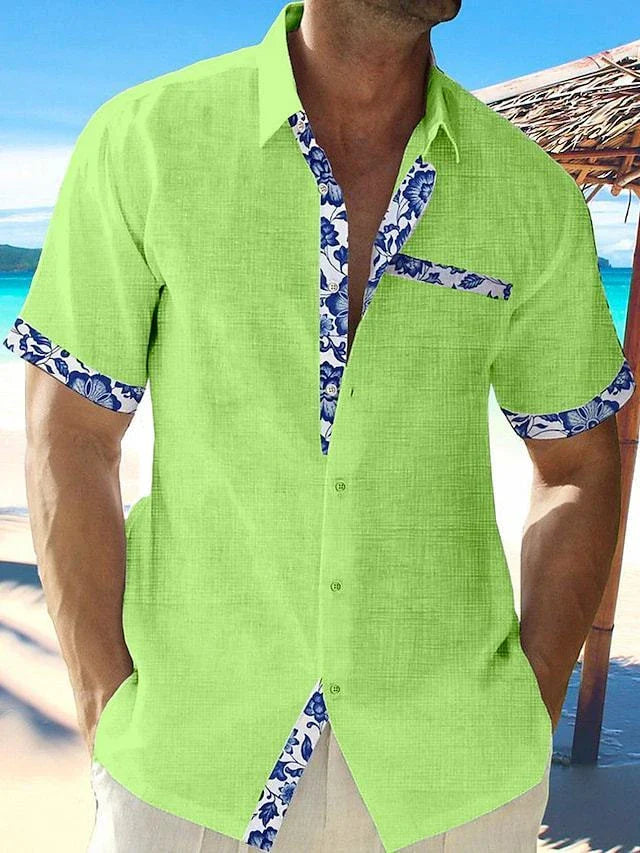 Comfortable, breathable polyester summer shirts in a variety of seaside-inspired colours and relaxed silhouettes