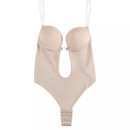 Invisible Shoulder Strap Backless Bra Seamless One-piece Shapewear in five colours