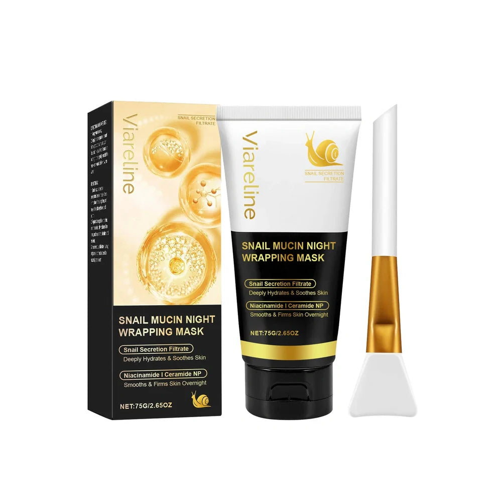 Turmeric sleep mask and brush set showing 120g container and application tool