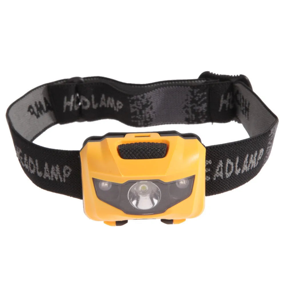 Cat Eye 2 Generation waterproof headlamp with white and red LEDs in black, orange, purple, or white colours