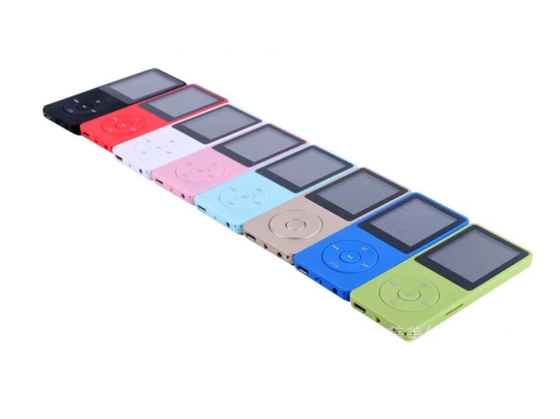MP4 Player with 1.8 Inch Colour Screen, MP3 MP4 Lossless Music Player Supports TF Card Expansion, FM Radio Function with 70 Hour Playtime, Available in Black Blue Gold Green Light Blue Pink Red White with 4GB or 8GB Memory Capacity Options
