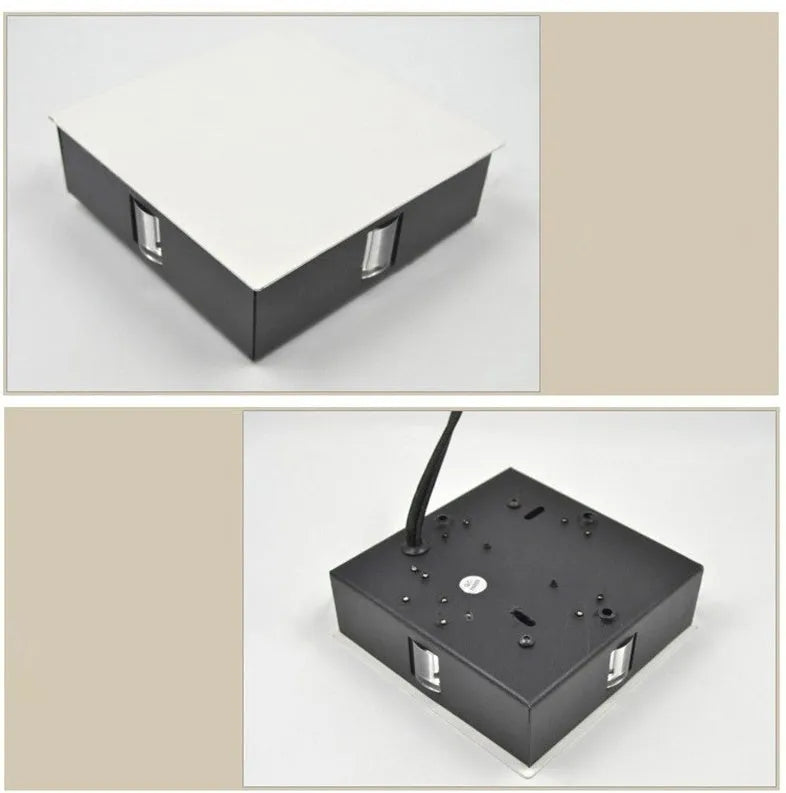 Modern square and round LED aluminium wall light with contemporary Chinese style design