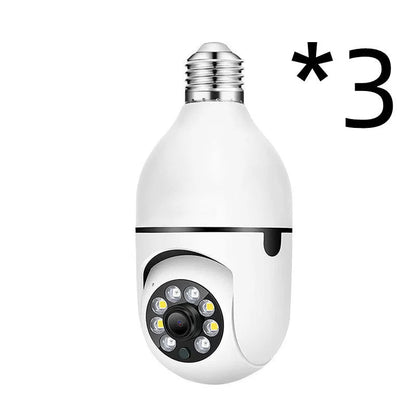 White home fashion light bulb surveillance camera for indoor outdoor monitoring