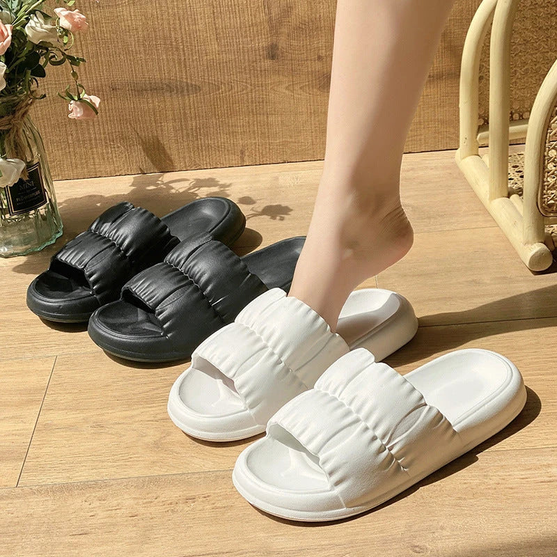 Stylish and comfortable bathroom slippers with a variety of vibrant color options, featuring a durable, waterproof, and anti-slip sole for all-day wear.