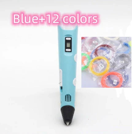 A versatile 3D pen with adjustable temperature settings, vibrant filament colors, and an ergonomic design for endless creative possibilities.