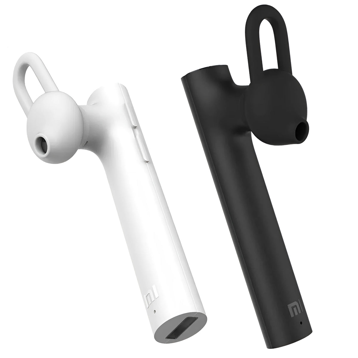 Black wireless Bluetooth headset showing compact 5.6cm design with charging cable