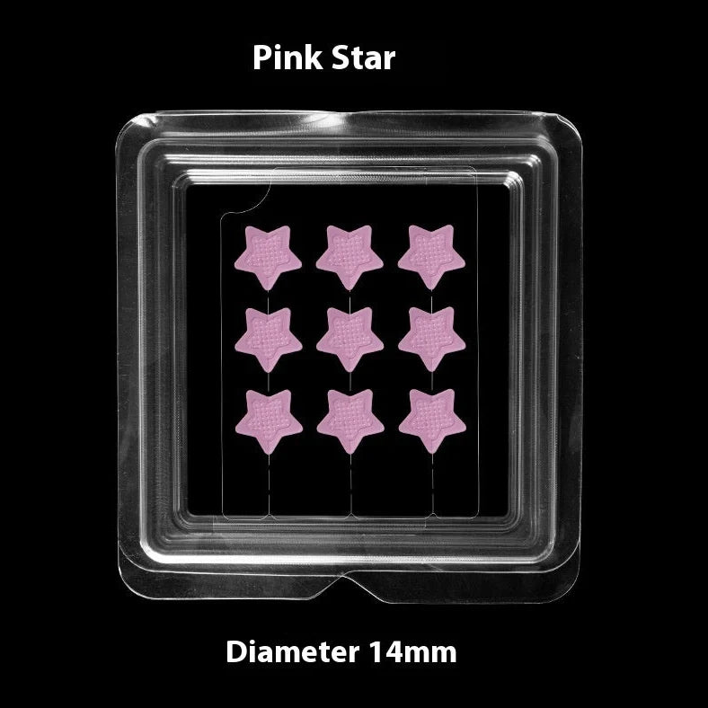 Soluble hyaluronic acid invisible microneedle acne patch sheet with 9 pieces in blister box