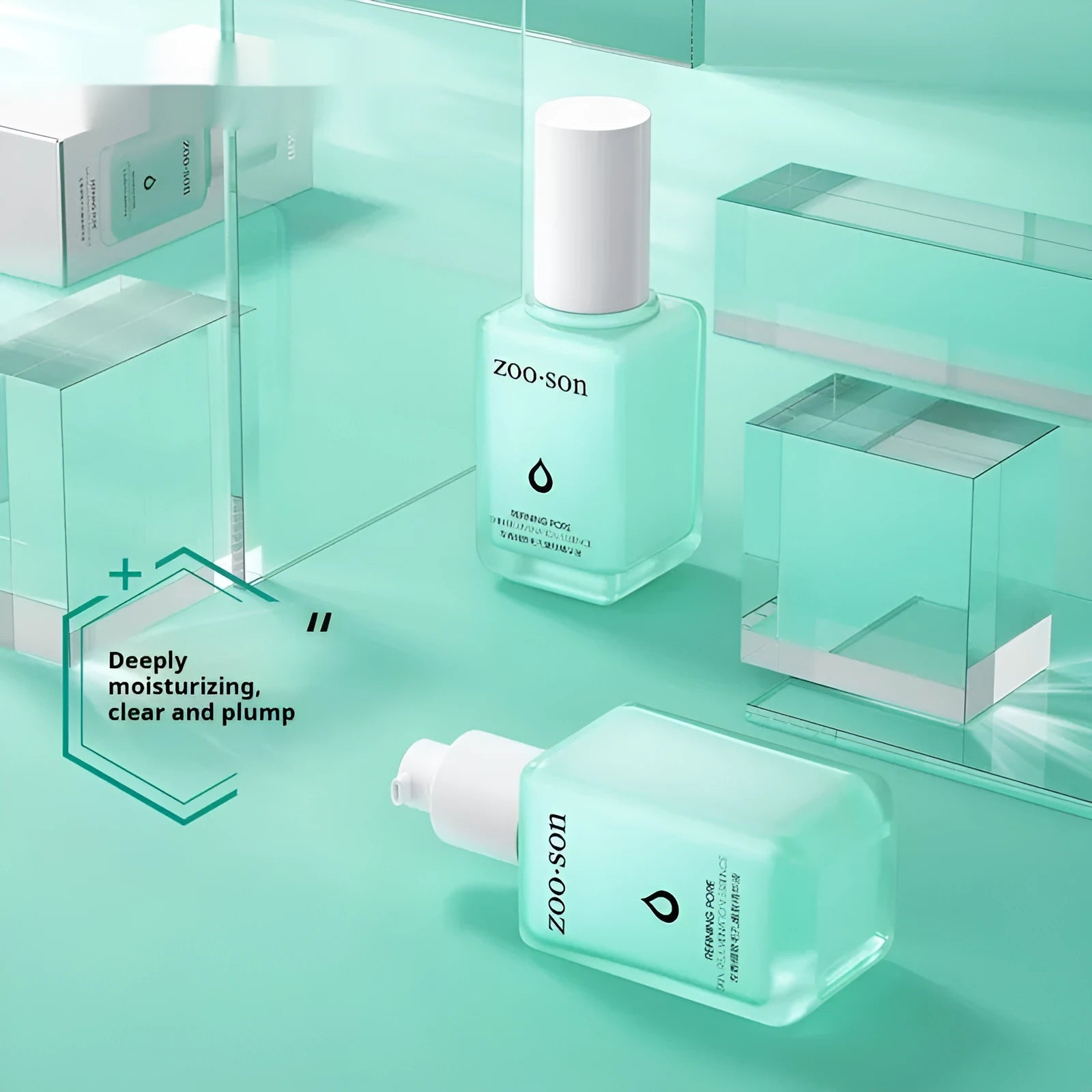 60ml moisturising and firming delicate pore essence bottle for facial skincare
