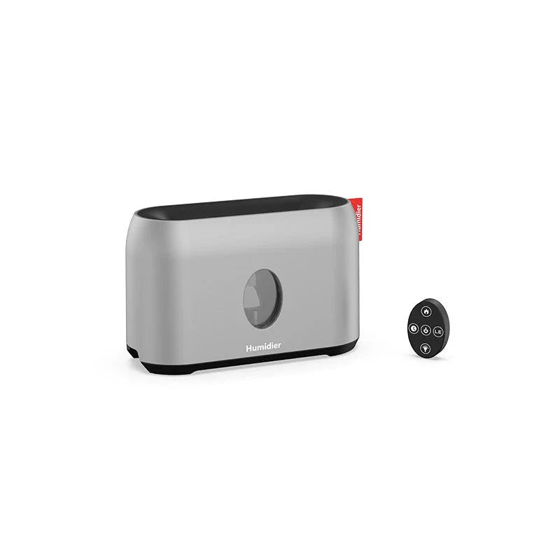 Elegant Flame Effect Aroma Diffuser Humidifier - Warm, Romantic Ambiance and Advanced Air Purification