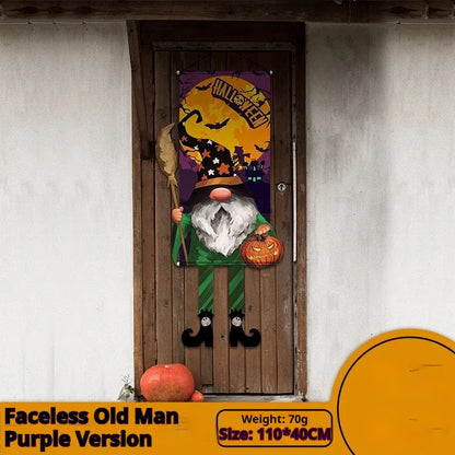 Halloween cloth wall painting with pumpkin design measuring 110cm by 40cm