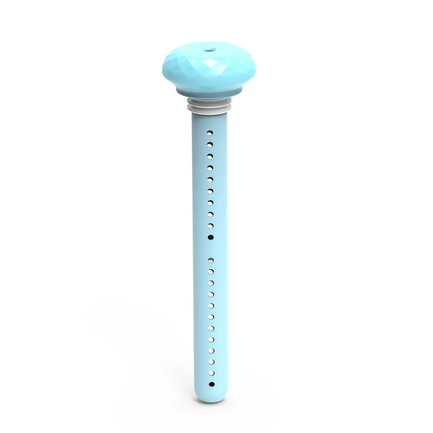 White columnar USB humidifier diffuser with 54mm diameter next to car cup holder