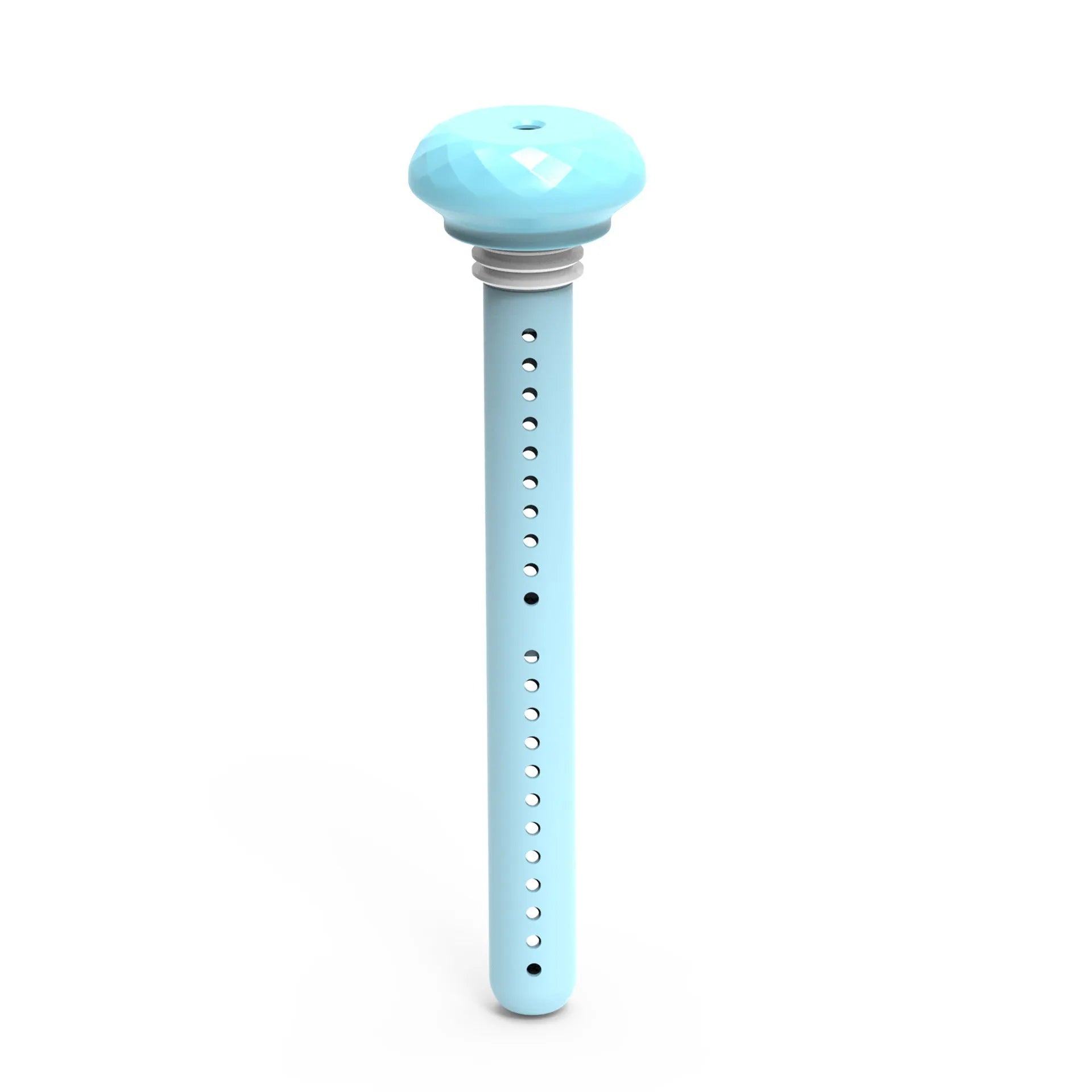 White columnar USB humidifier diffuser with 54mm diameter next to car cup holder
