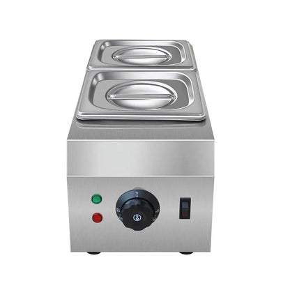 Commercial electric melting furnace with digital control, water bath design, and stainless steel inner pot on countertop.