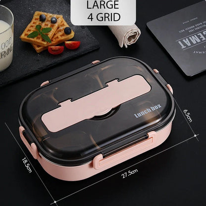 Dielectric Insulated Lunch Box in green, blue, pink, and black with stainless steel inner tank