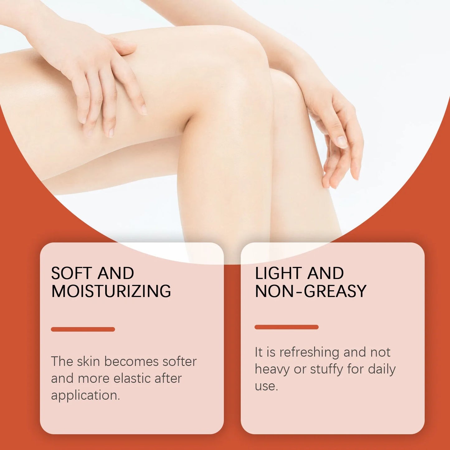 100ml bottle of body tightening massage oil with rose oil and vitamin E.