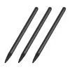 Silver black red dual-purpose touch screen pen for mobile phones measuring 12cm length