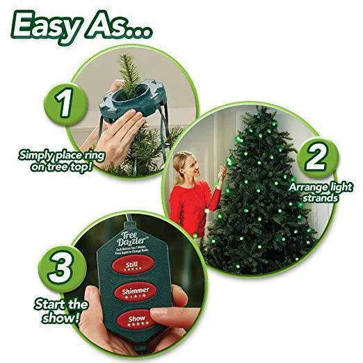 Christmas LED string lights with 64 beads, 8 wires of 1.5m each and 8 lamp beads per wire, PP material, colour box.