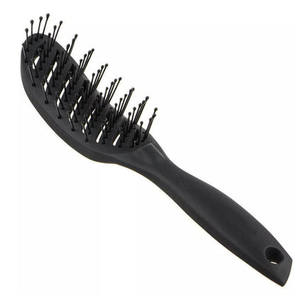 Vent Comb Hairbrush in black, white, pink, or blue with anti-static hollow design