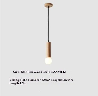 Wood chandelier ceiling light in single head 11cm, 21cm, 31cm or three and six head plate options, 220V E27.