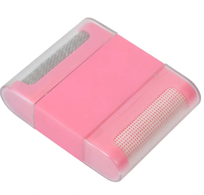 Manual clothes cleaning brush with removable catching net for removing pilling from sweaters
