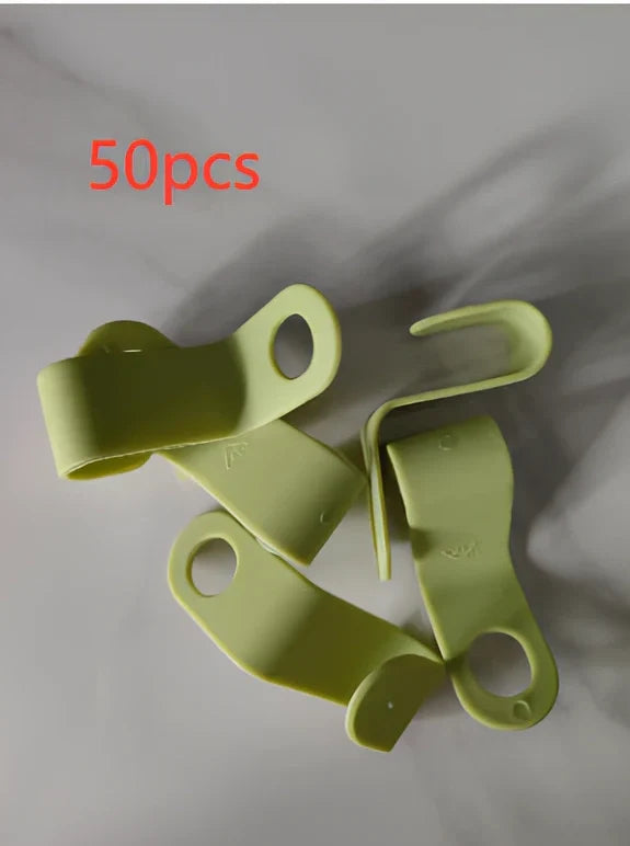 Plastic closet stack hanger rack with 6x2cm PP connectors for vertical garment stacking