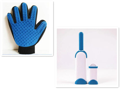 Versatile pet grooming brush and comb set with various color options, designed for efficient removal of loose hair and debris, maintaining a healthy coat for your furry friend.