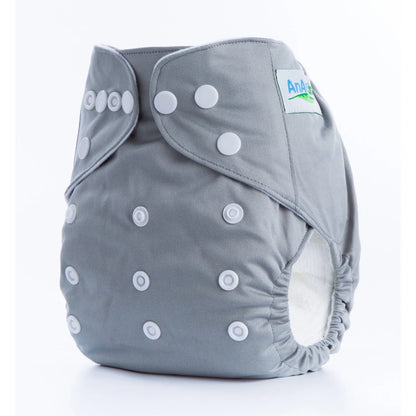 Solid colour leak-proof baby diaper pants with brushed cloth and bamboo charcoal lining, 36.5 x 32.5 cm