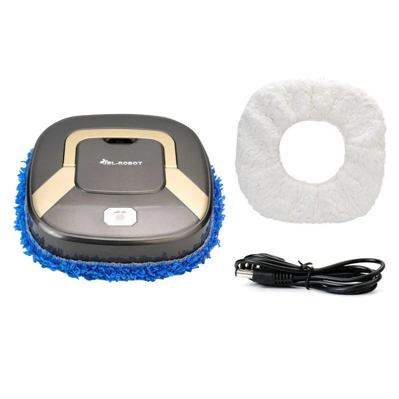 USB Charging Wet and Dry Mopping Floor Cleaning Machine in tyrant gold and silver-gray