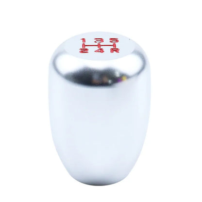 Universal car gear shift head kit with aluminium cover and three rubber sleeves for 8mm, 10mm, and 12mm gear levers.