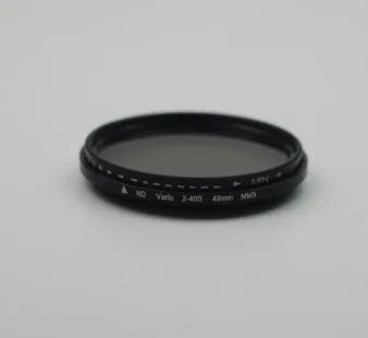 Adjustable camera ND filter set with diameters from 37mm to 95mm for light reduction