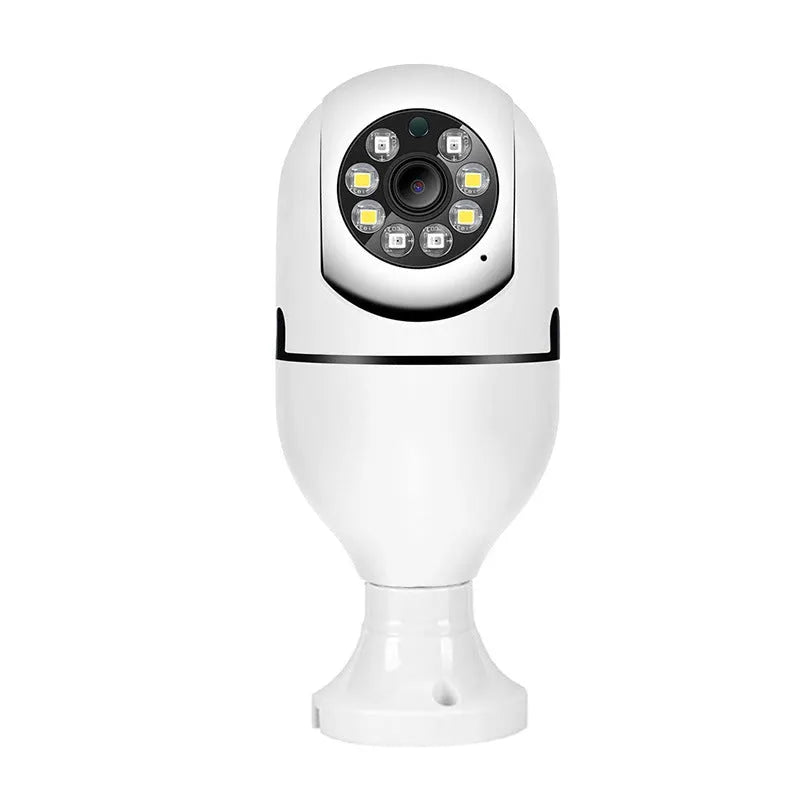 White home fashion light bulb surveillance camera for indoor outdoor monitoring