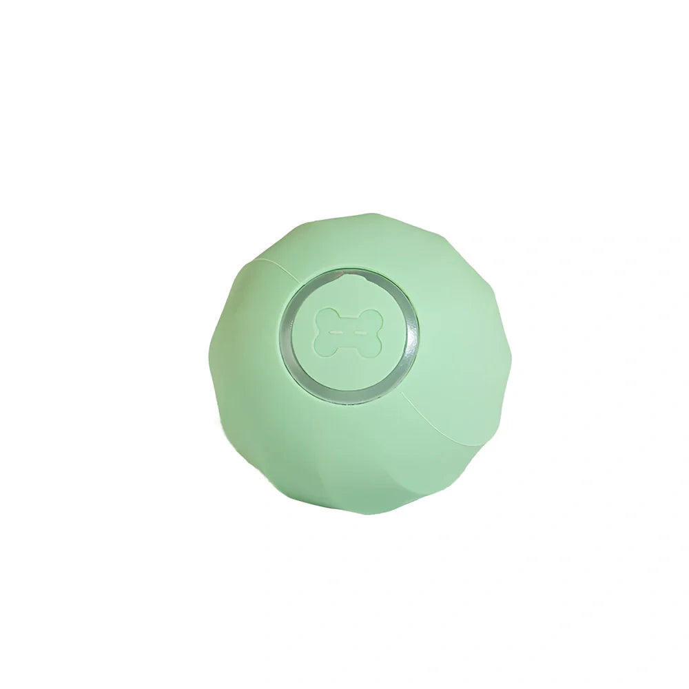 Interactive silicone cat ball with USB charger for indoor feline play and exercise